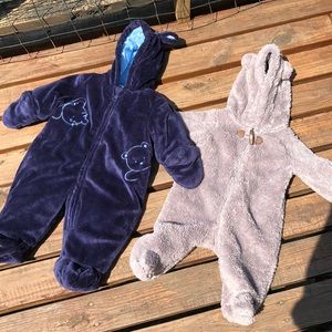 Carters Okie Dokie cute bear onsie zip outfit